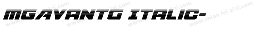 MgAvantG Italic字体转换